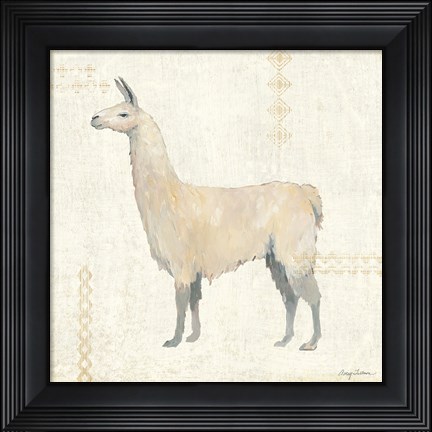 Framed Llama Land VI Print