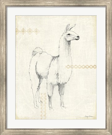 Framed Llama Land XI Print