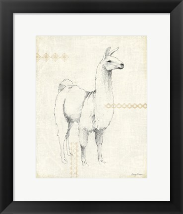 Framed Llama Land XI Print