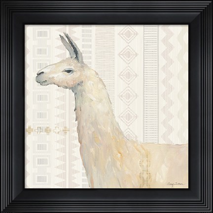 Framed Llama Land III Print