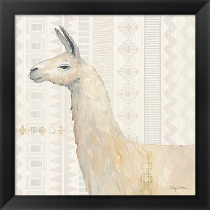 Framed Llama Land III Print