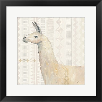 Framed Llama Land III Print