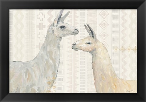 Framed Llama Land I Print