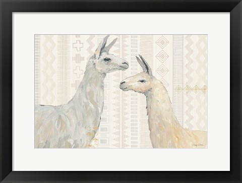 Framed Llama Land I Print