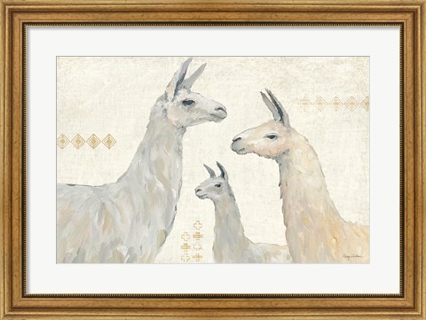 Framed Llama Land IV Print