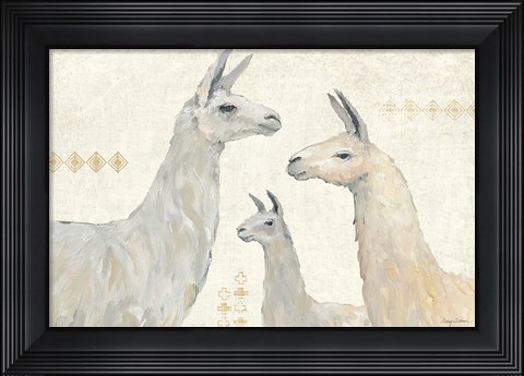 Framed Llama Land IV Print