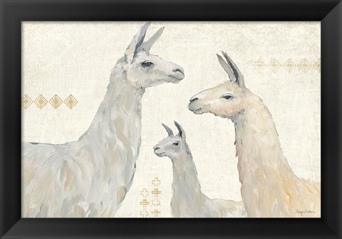 Framed Llama Land IV Print