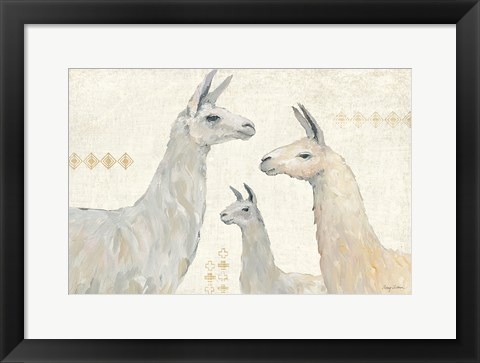 Framed Llama Land IV Print