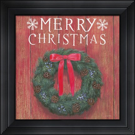 Framed Christmas Affinity VII Print