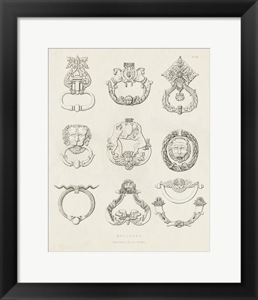 Framed Ornamental Metal Work XLI Light Print