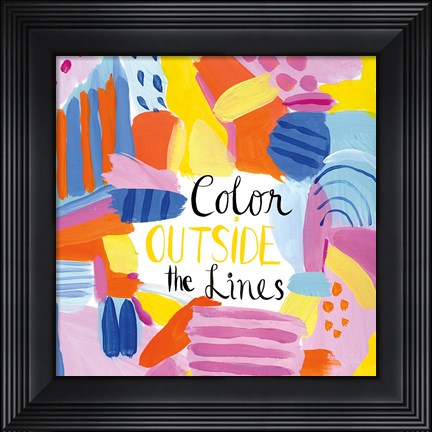 Framed Abstract Affirmations I Print