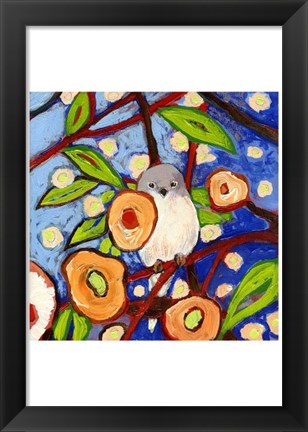 Framed Modern Bird IX Print