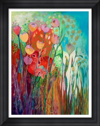 Framed I am the Grassy Meadow Print