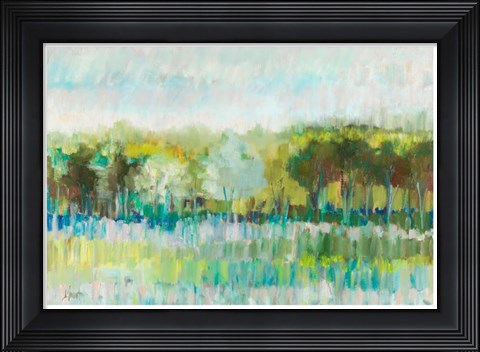 Framed Row of Trees Print