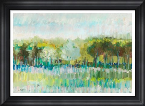 Framed Row of Trees Print