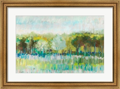 Framed Row of Trees Print