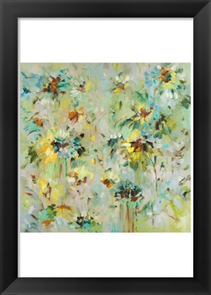 Framed Scattered Flowers Print