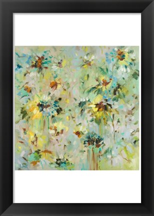 Framed Scattered Flowers Print