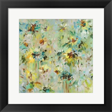 Framed Scattered Flowers Print