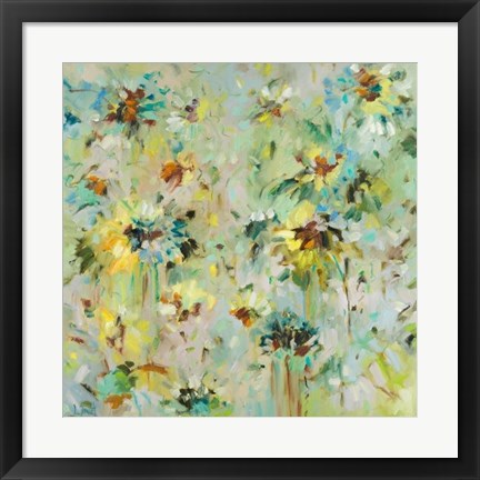 Framed Scattered Flowers Print