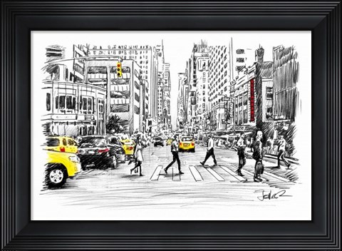 Framed Big Street Print