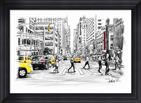 Framed Big Street Print