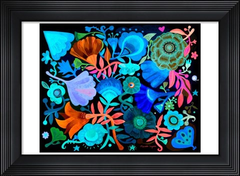 Framed Night Garden Print