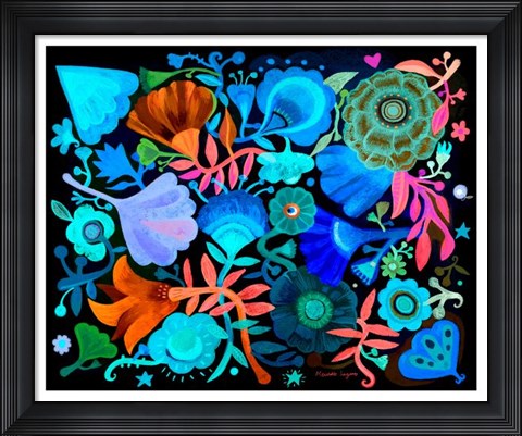 Framed Night Garden Print