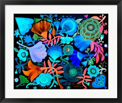 Framed Night Garden Print