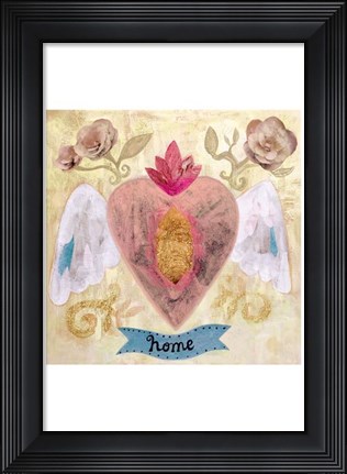 Framed Home Heart Print