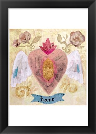 Framed Home Heart Print