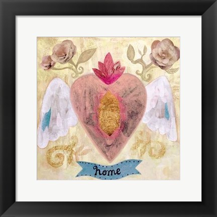 Framed Home Heart Print