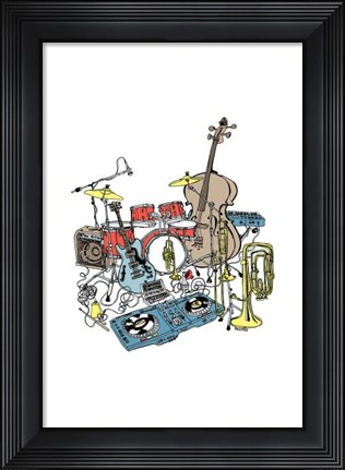 Framed More Cowbell Print