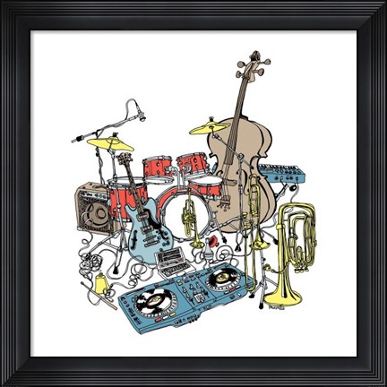 Framed More Cowbell Print