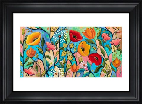 Framed Garden Party V Print