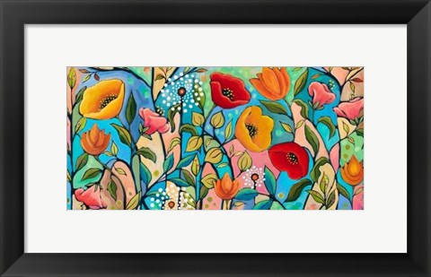 Framed Garden Party V Print