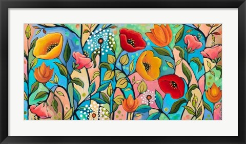 Framed Garden Party V Print