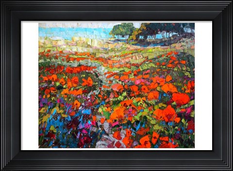 Framed Poppies Print