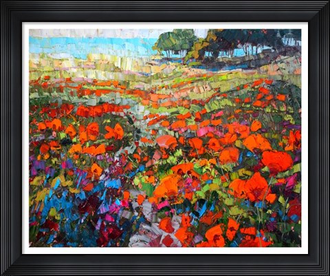 Framed Poppies Print