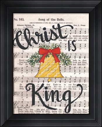 Framed Christ is King Print