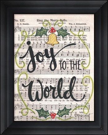 Framed Joy to the World Print