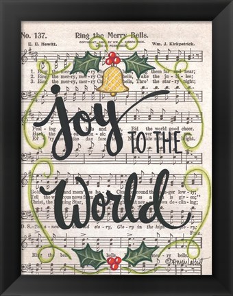 Framed Joy to the World Print