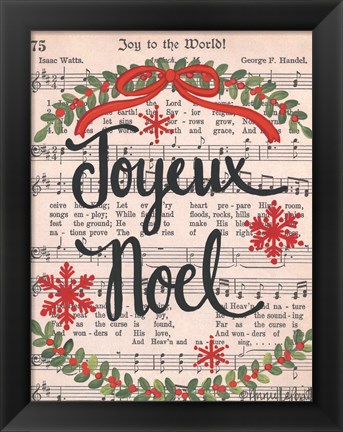 Framed Joyeux Noel Print