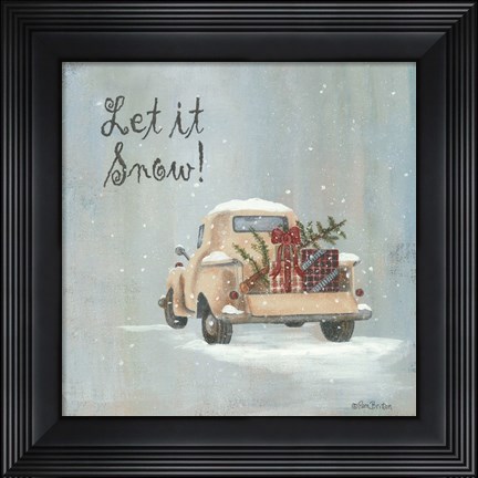 Framed Let It Snow Print