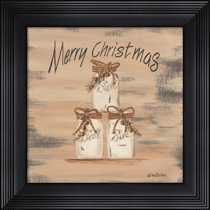 Framed Mason Jar Greetings Print
