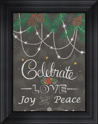 Framed Celebrate Print