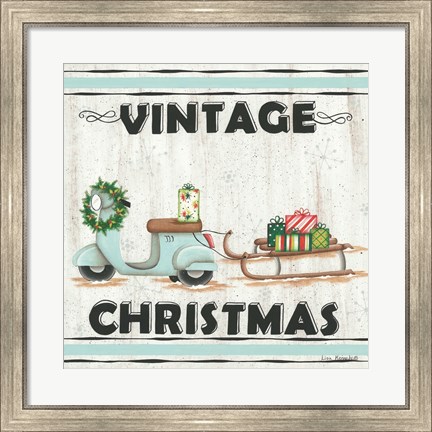 Framed Vintage Christmas Print