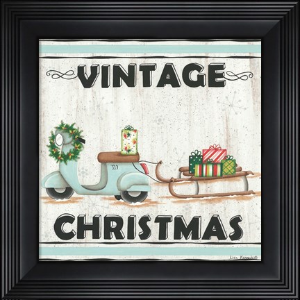 Framed Vintage Christmas Print