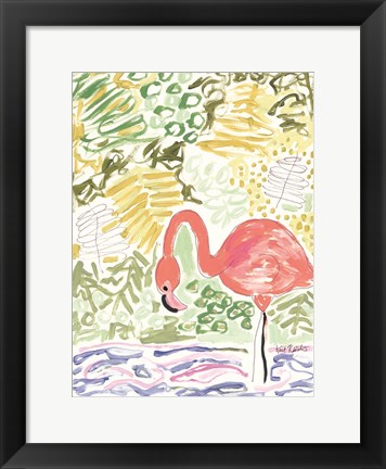 Framed Fancy the Flamingo Print