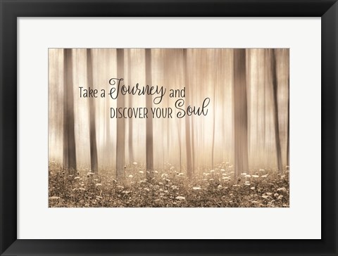 Framed Take a Journey and Discover Your Soul Print